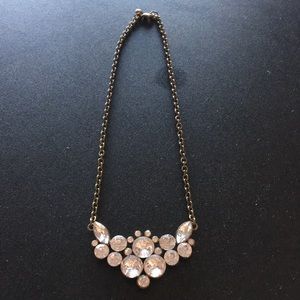 J. Crew faux diamond studded statement necklace!